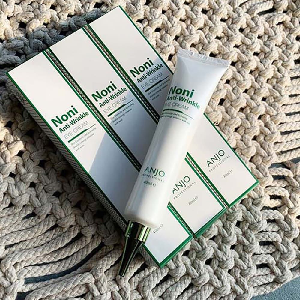 [ANJO] Noni Collagen Eye Cream - Boosts Skin Elasticity & Vitality with Anthraquinones, Reduces Wrinkles & Recharges Moisture-Made in Korea